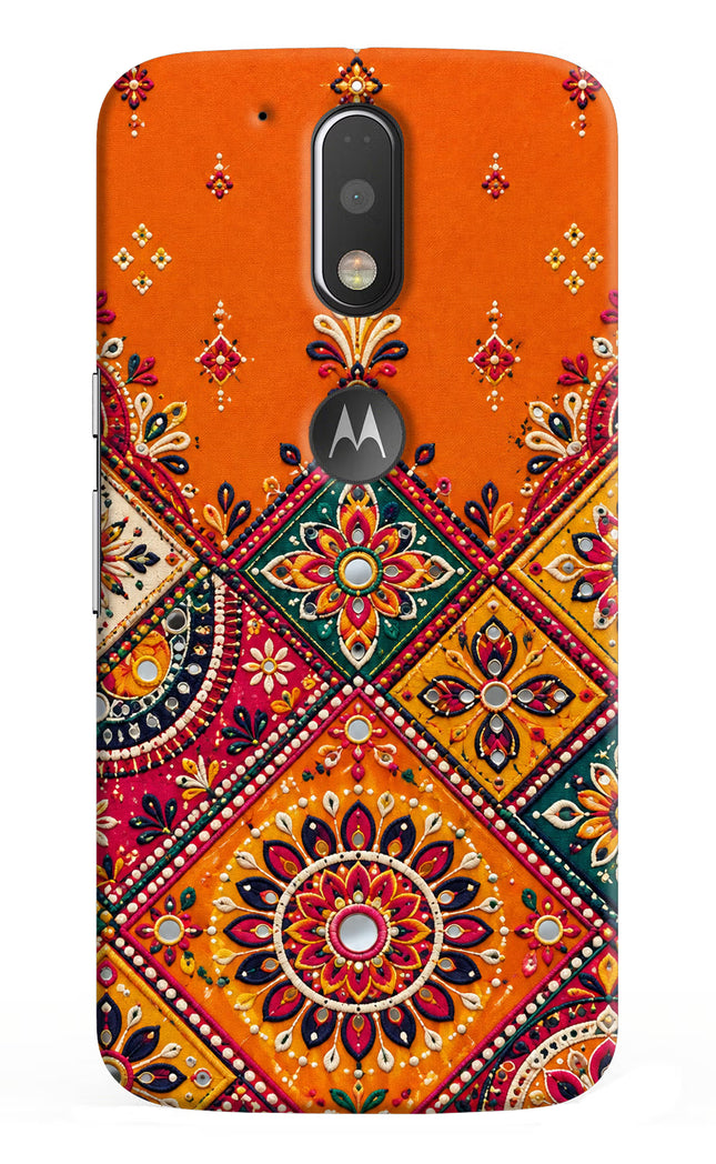 Kutch Glow Moto G4/G4 plus logocut Hard Case Back Cover by Casekaro