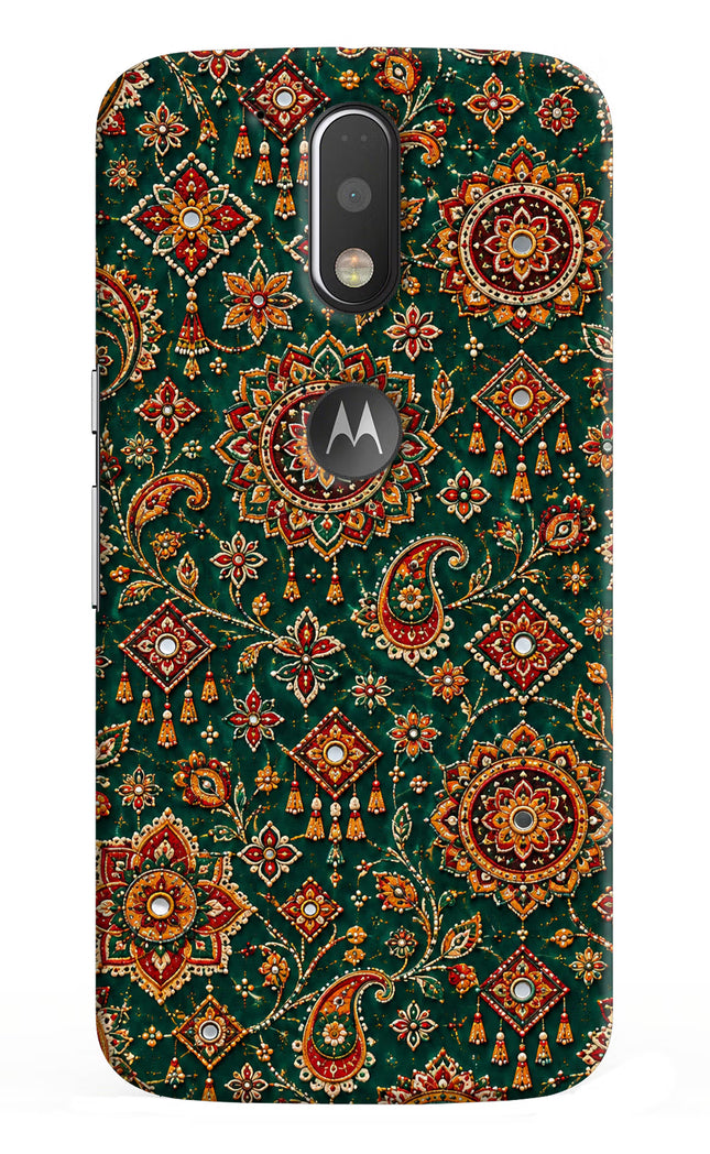 Green Pataka Moto G4/G4 plus logocut Hard Case Back Cover by Casekaro
