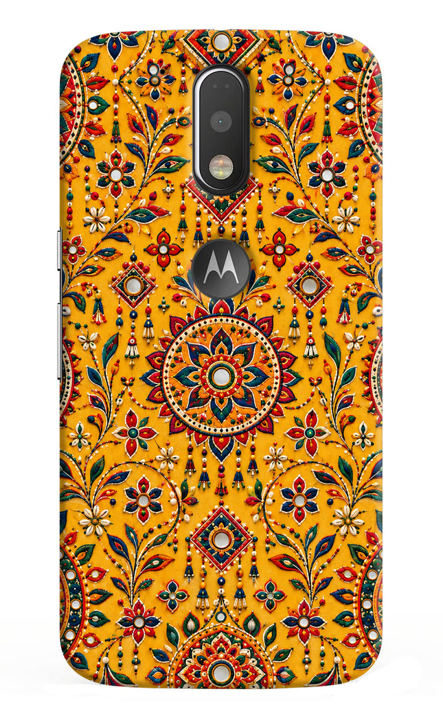 Sunlit Aura Moto G4/G4 plus logocut Hard Case Back Cover by Casekaro