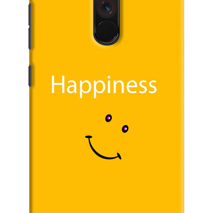 Happiness With Smiley Poco F1 Hard Case Back Cover by Casekaro