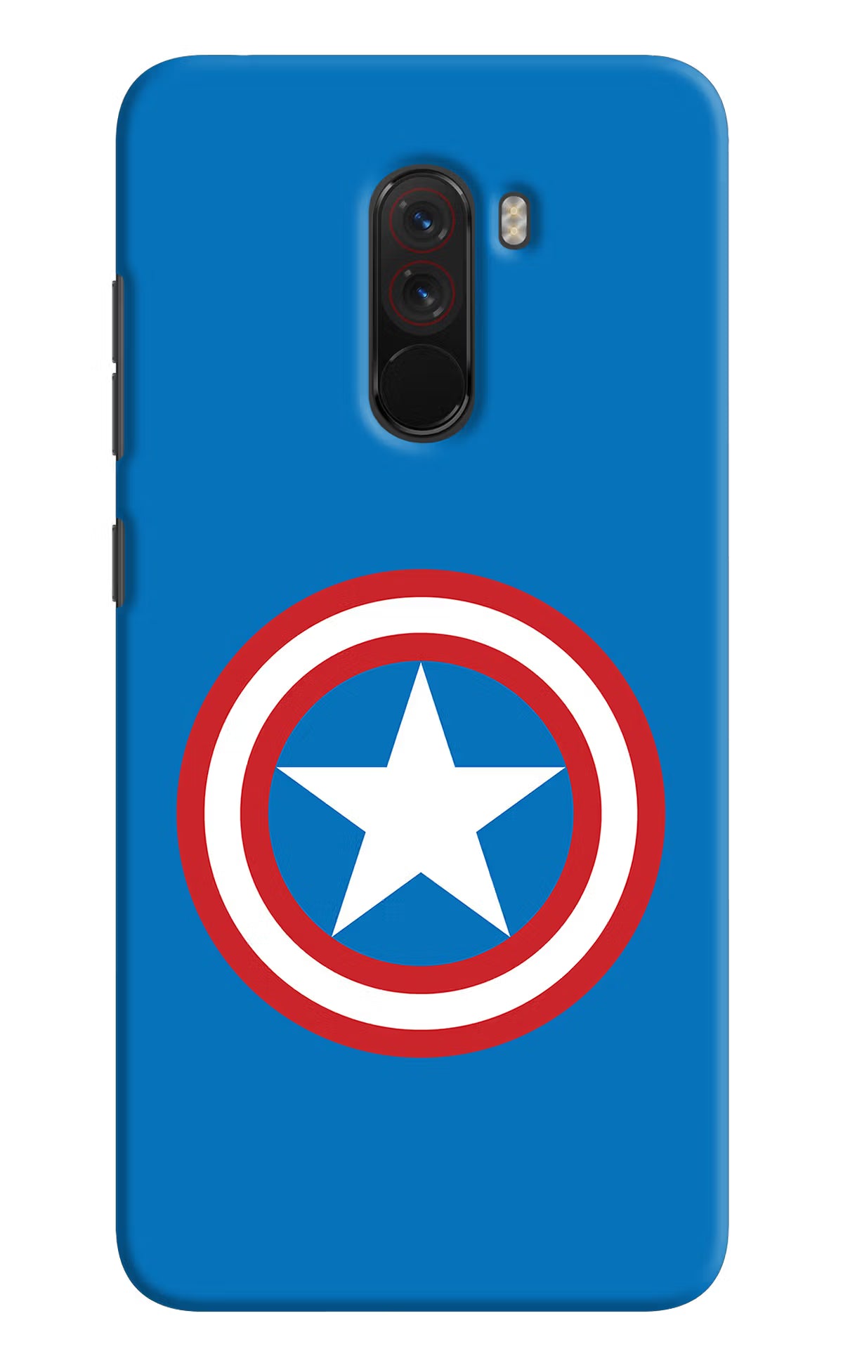 Captain America Logo Poco F1 Hard Case Back Cover by Casekaro