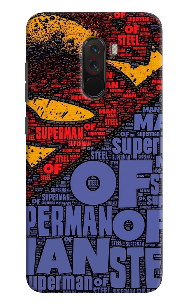 Superman Poco F1 Hard Case Back Cover by Casekaro