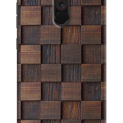 Wooden Cube Design Poco F1 Hard Case Back Cover by Casekaro