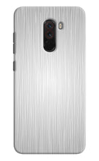 Wooden Grey Texture Poco F1 Hard Case Back Cover by Casekaro