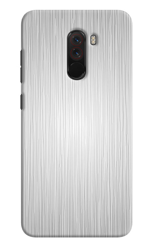 Wooden Grey Texture Poco F1 Hard Case Back Cover by Casekaro