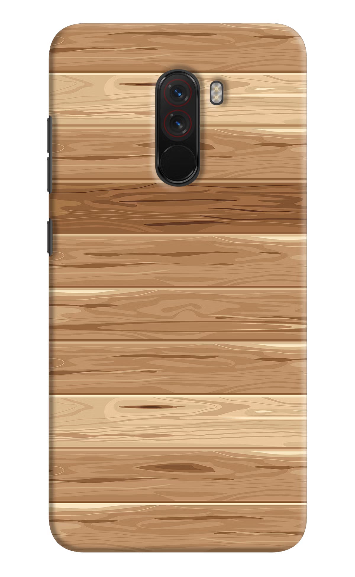 Wooden Vector Poco F1 Hard Case Back Cover by Casekaro
