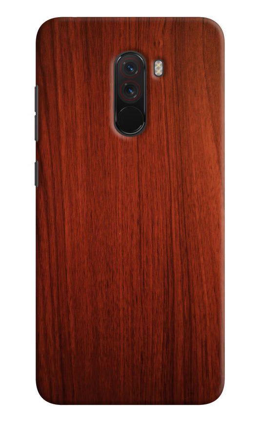 Wooden Plain Pattern Poco F1 Hard Case Back Cover by Casekaro