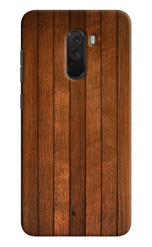 Wooden Artwork Bands Poco F1 Hard Case Back Cover by Casekaro
