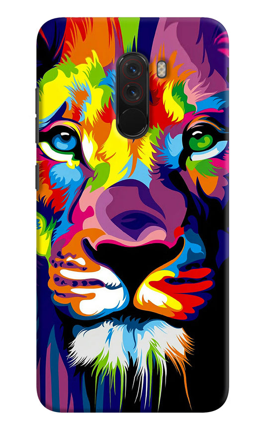 Lion Poco F1 Hard Case Back Cover by Casekaro