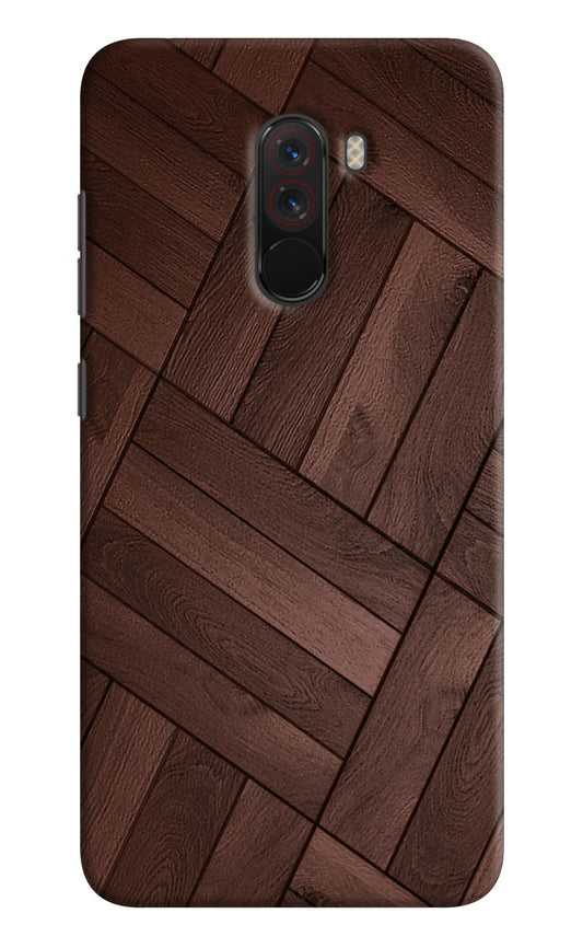 Wooden Texture Design Poco F1 Hard Case Back Cover by Casekaro