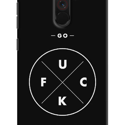 Go Fuck Yourself Poco F1 Hard Case Back Cover by Casekaro
