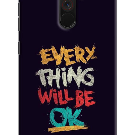 Everything Will Be Ok Poco F1 Hard Case Back Cover by Casekaro