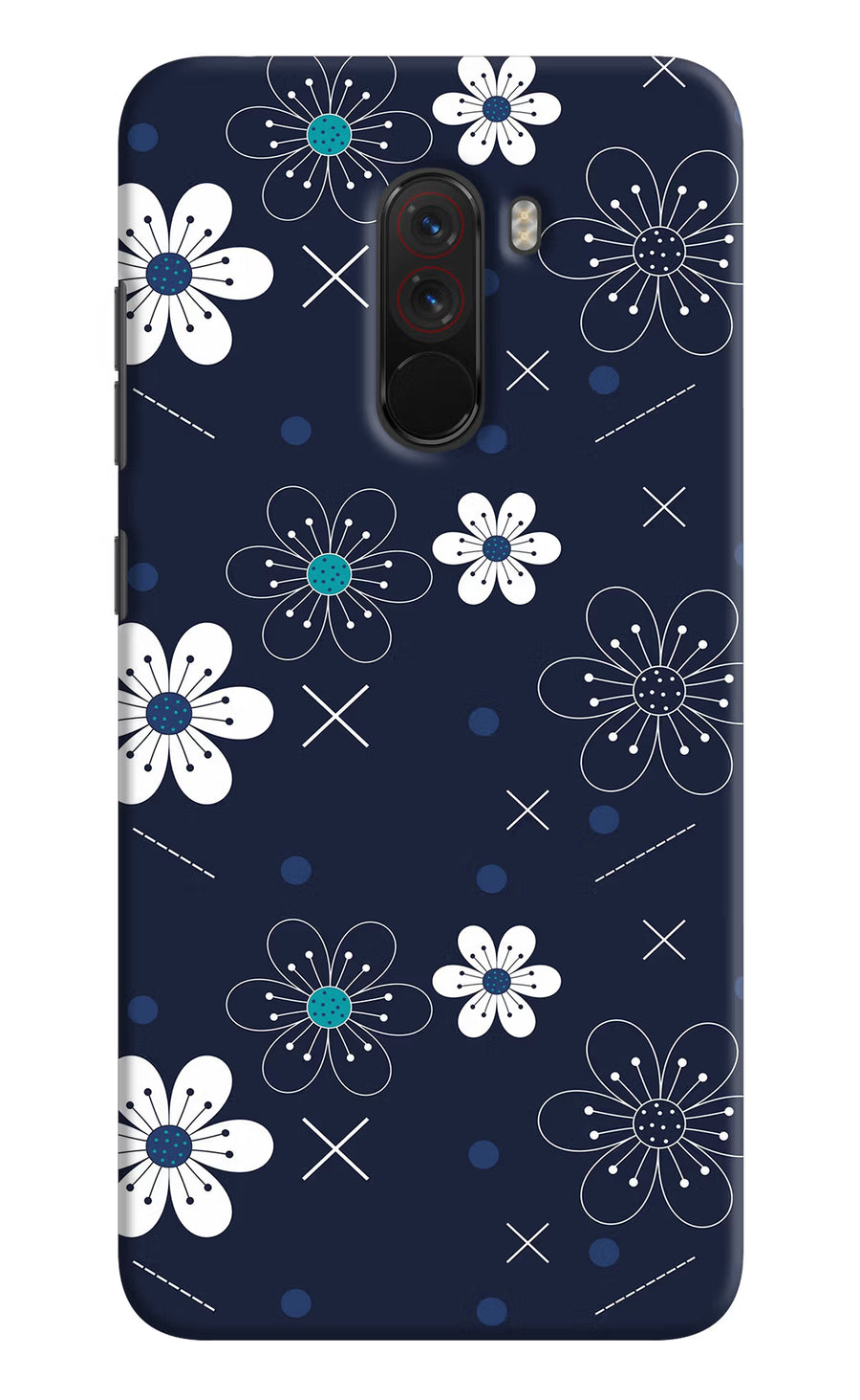Flowers Poco F1 Back Cover, Hard case