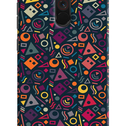 Geometric Abstract Poco F1 Hard Case Back Cover by Casekaro