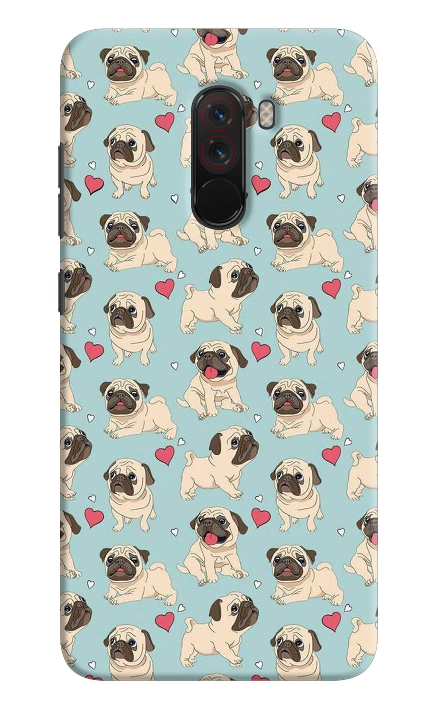 Pug Dog Poco F1 Back Cover, Hard case