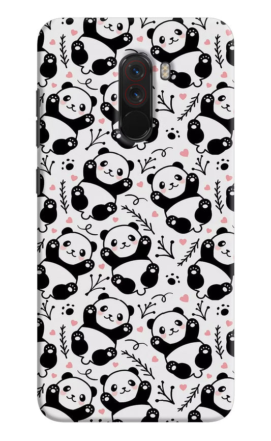 Cute Panda Poco F1 Hard Case Back Cover by Casekaro
