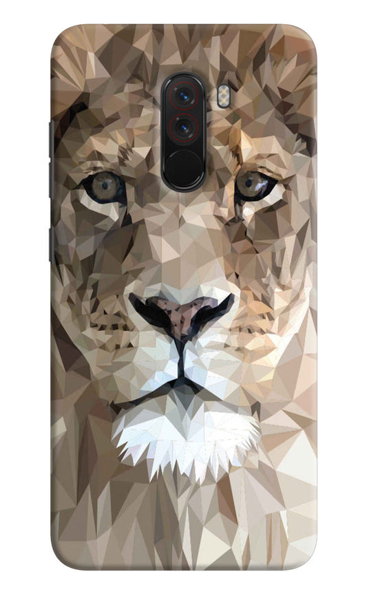Lion Art Poco F1 Hard Case Back Cover by Casekaro
