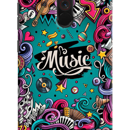 Music Graffiti Poco F1 Hard Case Back Cover by Casekaro