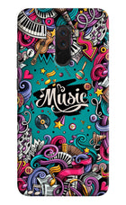 Music Graffiti Poco F1 Hard Case Back Cover by Casekaro