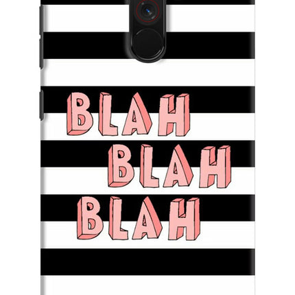Blah Blah Blah Poco F1 Hard Case Back Cover by Casekaro