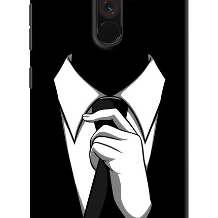 Black Tie Poco F1 Hard Case Back Cover by Casekaro