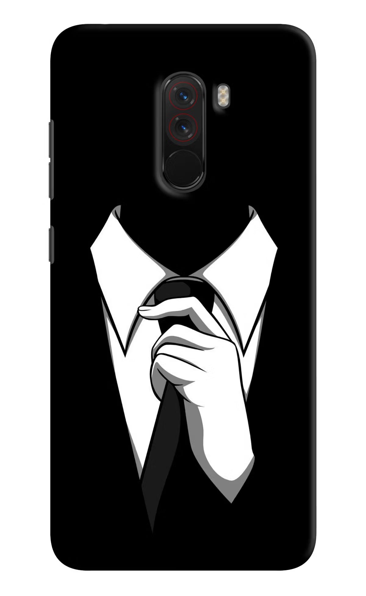 Black Tie Poco F1 Hard Case Back Cover by Casekaro