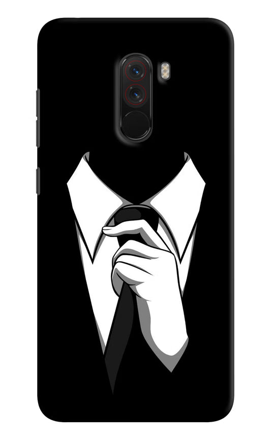Black Tie Poco F1 Hard Case Back Cover by Casekaro