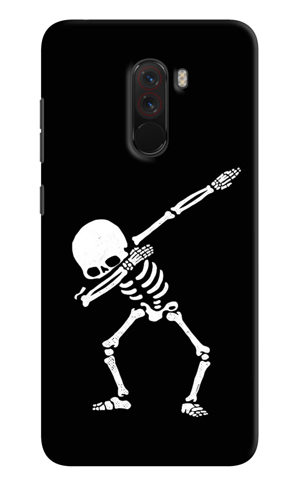 Dabbing Skeleton Art Poco F1 Hard Case Back Cover by Casekaro