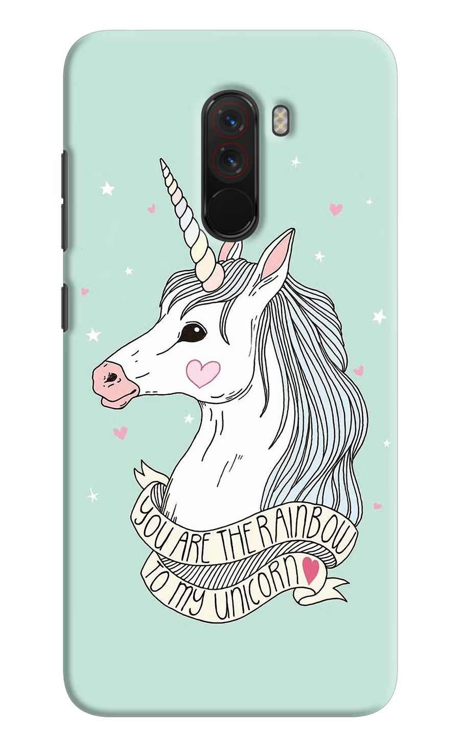 Unicorn Wallpaper Poco F1 Back Cover, Hard case