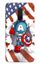 Captain America Poco F1 Hard Case Back Cover by Casekaro