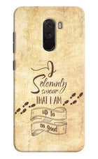 I Solemnly swear that i up to no good Poco F1 Hard Case Back Cover by Casekaro