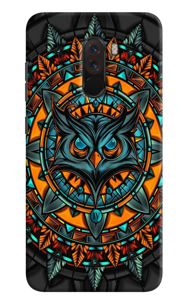 Angry Owl Art Poco F1 Hard Case Back Cover by Casekaro