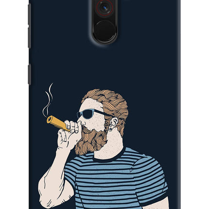 Smoking Poco F1 Hard Case Back Cover by Casekaro