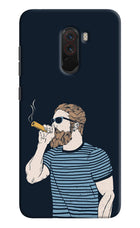 Smoking Poco F1 Hard Case Back Cover by Casekaro