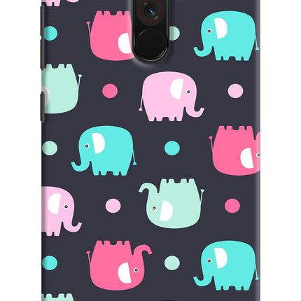 Elephants Poco F1 Hard Case Back Cover by Casekaro