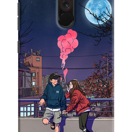 Chilling Couple Poco F1 Hard Case Back Cover by Casekaro