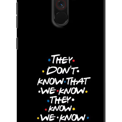 FRIENDS Dialogue Poco F1 Hard Case Back Cover by Casekaro