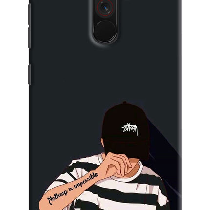Aesthetic Boy Poco F1 Hard Case Back Cover by Casekaro