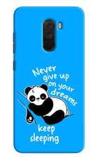 Keep Sleeping Poco F1 Hard Case Back Cover by Casekaro