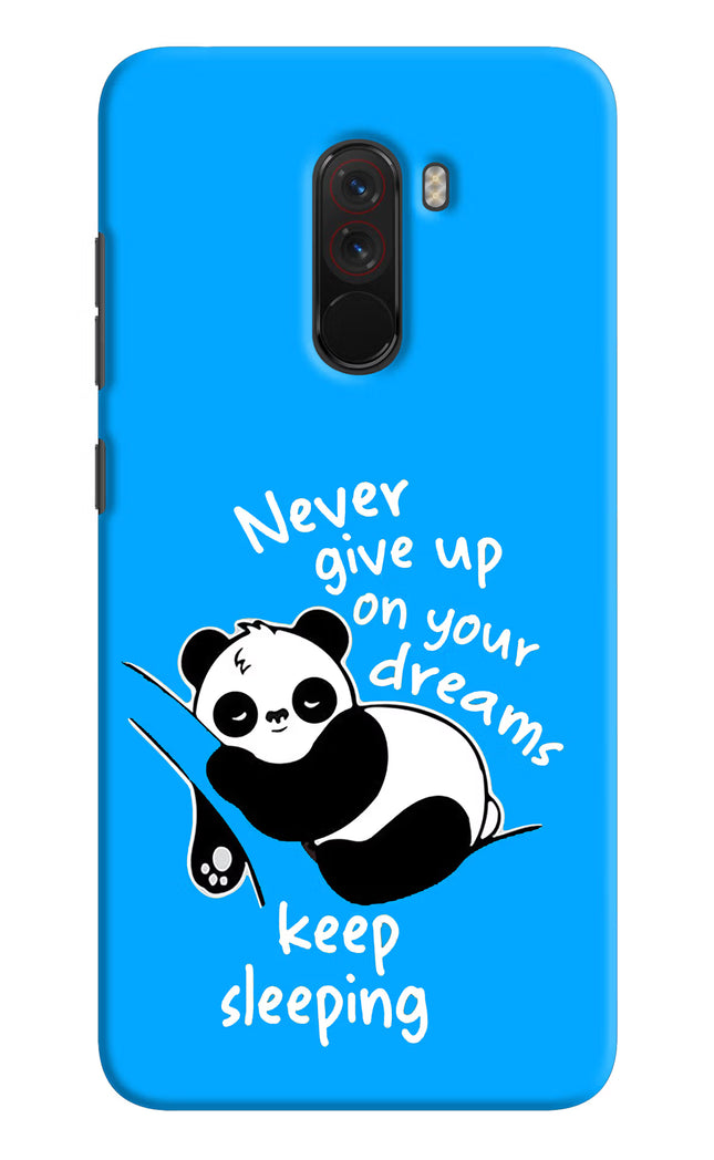Keep Sleeping Poco F1 Hard Case Back Cover by Casekaro