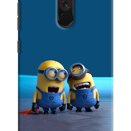Minion Laughing Poco F1 Hard Case Back Cover by Casekaro