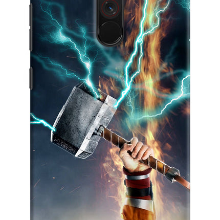 Thor Hammer Mjolnir Poco F1 Hard Case Back Cover by Casekaro