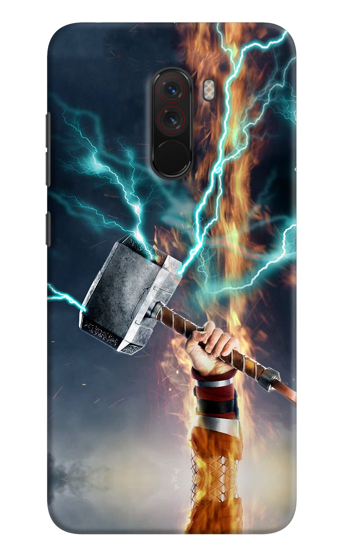 Thor Hammer Mjolnir Poco F1 Hard Case Back Cover by Casekaro