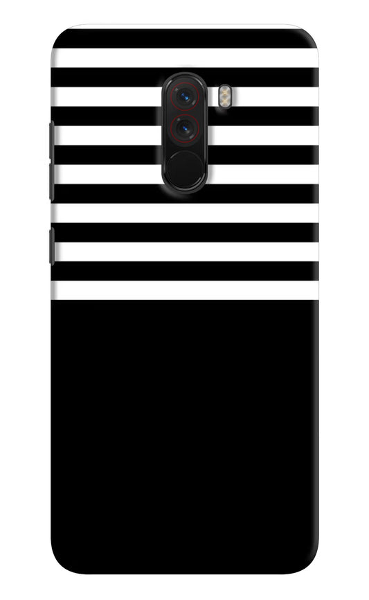 Black and White Print Poco F1 Hard Case Back Cover by Casekaro