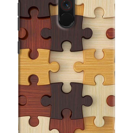 Wooden Puzzle Poco F1 Hard Case Back Cover by Casekaro