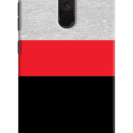 Tri Color Pattern Poco F1 Hard Case Back Cover by Casekaro