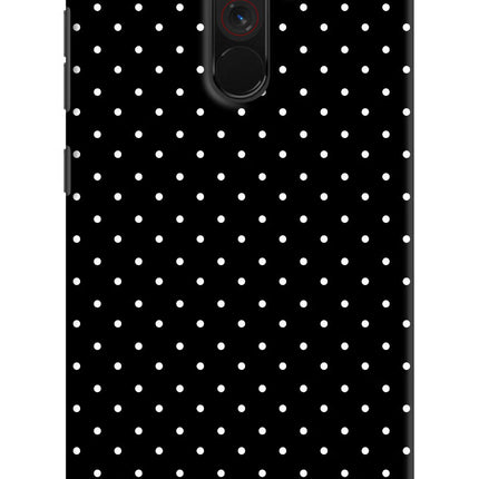 White Dots Poco F1 Hard Case Back Cover by Casekaro