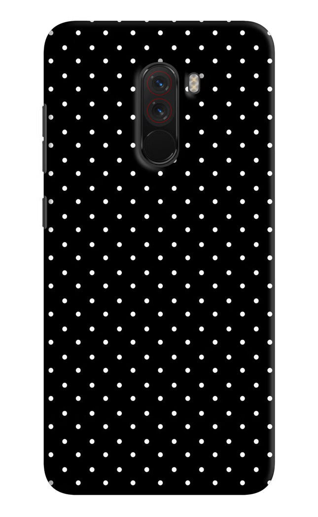 White Dots Poco F1 Hard Case Back Cover by Casekaro