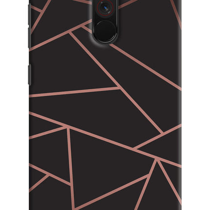 Geometric Pattern Poco F1 Hard Case Back Cover by Casekaro
