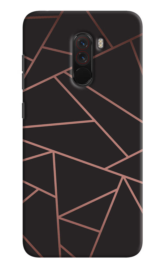 Geometric Pattern Poco F1 Hard Case Back Cover by Casekaro